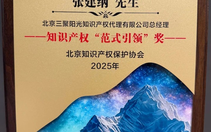 三聚陽光總裁張建綱獲頒知識產權“范式引領”獎